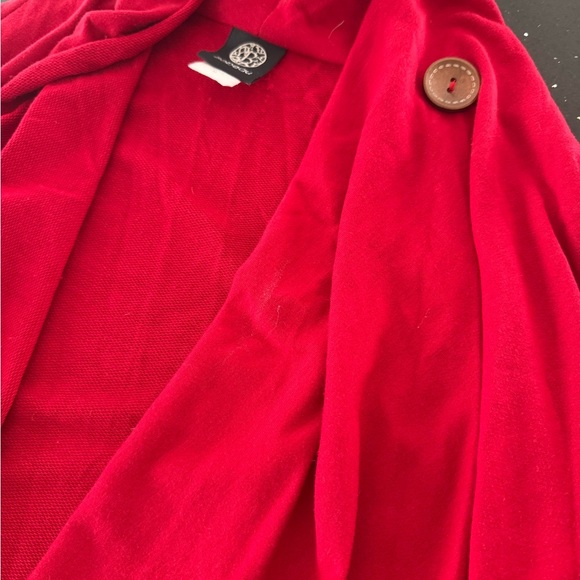 Red Open Bobeau Front Cardigan - Picture 5 of 7